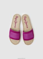 Light Plum Siva Berry Leather Sandals Pepe Jeans L20F2F680 Women - Image 2