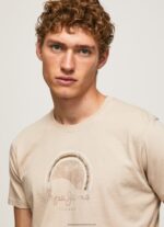 Malt Worn-Effect Logo T-Shirt Pepe Jeans L20F2F962 Men - Image 3