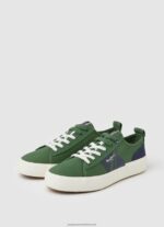 Military Olive Allen Flag Vulcanized Sneakers Pepe Jeans L20F2F1205 Men - Image 3