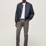 Modern Grey Tapered Regular Jeans Pepe Jeans L20F2F1118 Men