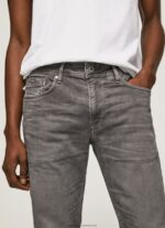 Modern Grey Tapered Regular Jeans Pepe Jeans L20F2F1118 Men - Image 3