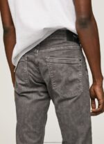 Modern Grey Tapered Regular Jeans Pepe Jeans L20F2F1118 Men - Image 4