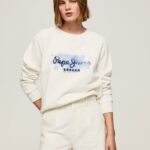 Mousse Cropped Cotton Jumper Pepe Jeans L20F2F287 Women