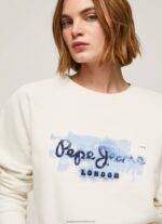 Mousse Cropped Cotton Jumper Pepe Jeans L20F2F287 Women - Image 3