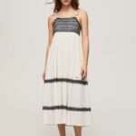 Mousse Embroidered Cotton Dress Pepe Jeans L20F2F189 Women