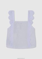 Mousse Frilled Tank Top Pepe Jeans L20F2F1478 Girl - Image 2