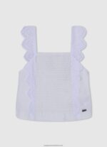 Mousse Frilled Tank Top Pepe Jeans L20F2F1478 Girl