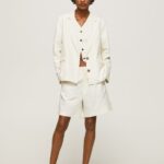 Mousse Linen Blazer With Double Neckline Pepe Jeans L20F2F111 Women
