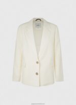 Mousse Linen Blazer With Double Neckline Pepe Jeans L20F2F111 Women - Image 5