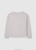 Mousse Logo Printed Cotton Jumper Pepe Jeans L20F2F1404 Girl - Image 2