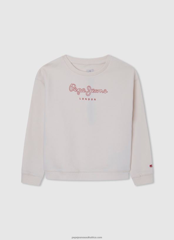 mousse_logo_printed_cotton_jumper_pepe_jeans_l20f2f1404_girl.jpg Mousse Logo Printed Cotton Jumper Pepe Jeans L20F2F1404 Girl - Image 1