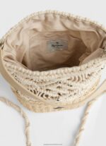 Mousse Macrame And Straw Bucket Bag Pepe Jeans L20F2F740 Women - Image 4