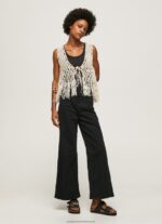 Mousse Macrame Waistcoat With Fringes Pepe Jeans L20F2F135 Women - Image 2