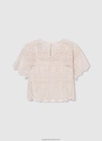 Mousse Noelle Crochet Blouse Pepe Jeans L20F2F1473 Girl - Image 2