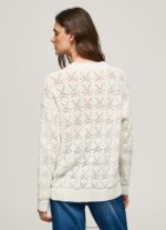Mousse Openwork Cardigan With V Neckline Pepe Jeans L20F2F230 Women - Image 4