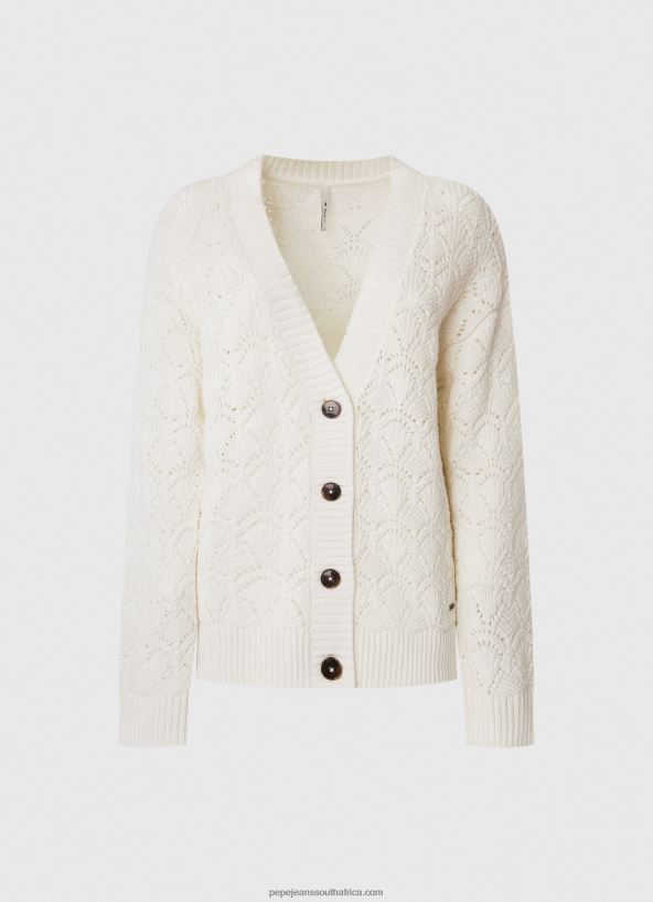 Mousse Openwork Cardigan With V Neckline Pepe Jeans L20F2F230 Women - Image 5