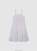 Mousse Romantic Cotton Dress Pepe Jeans L20F2F1398 Girl