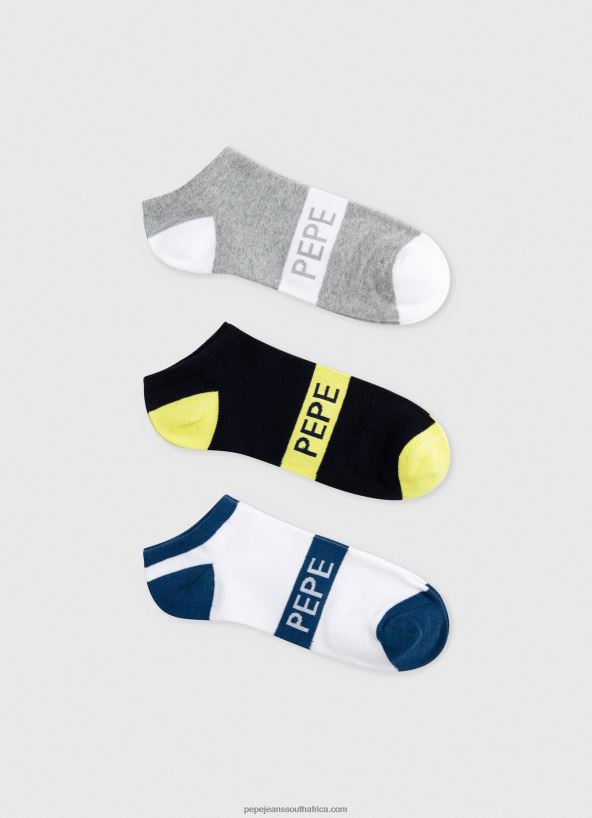 multi_3pack_ankle_socks_pepe_jeans_l20f2f1150_men.jpg Multi 3Pack Ankle Socks Pepe Jeans L20F2F1150 Men - Image 1