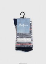 Multi 3Pack Striped Socks Pepe Jeans L20F2F564 Women - Image 2