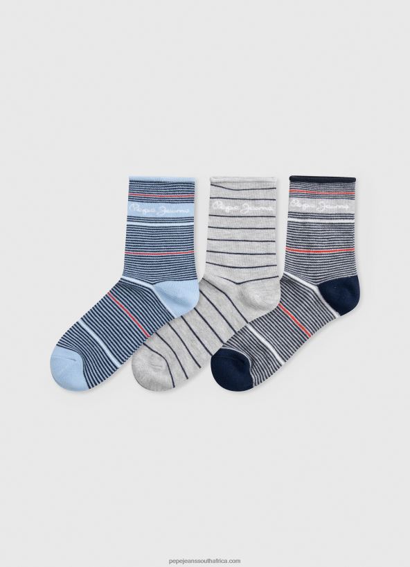 multi_3pack_striped_socks_pepe_jeans_l20f2f564_women.jpg Multi 3Pack Striped Socks Pepe Jeans L20F2F564 Women - Image 1