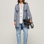 Multi All-Over Logo Light Parka Pepe Jeans L20F2F137 Women