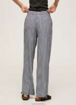 Multi All Over Logo Printed Trousers Pepe Jeans L20F2F307 Women - Image 4