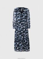 Multi Blita Printed Midi Dress Pepe Jeans L20F2F194 Women - Image 5