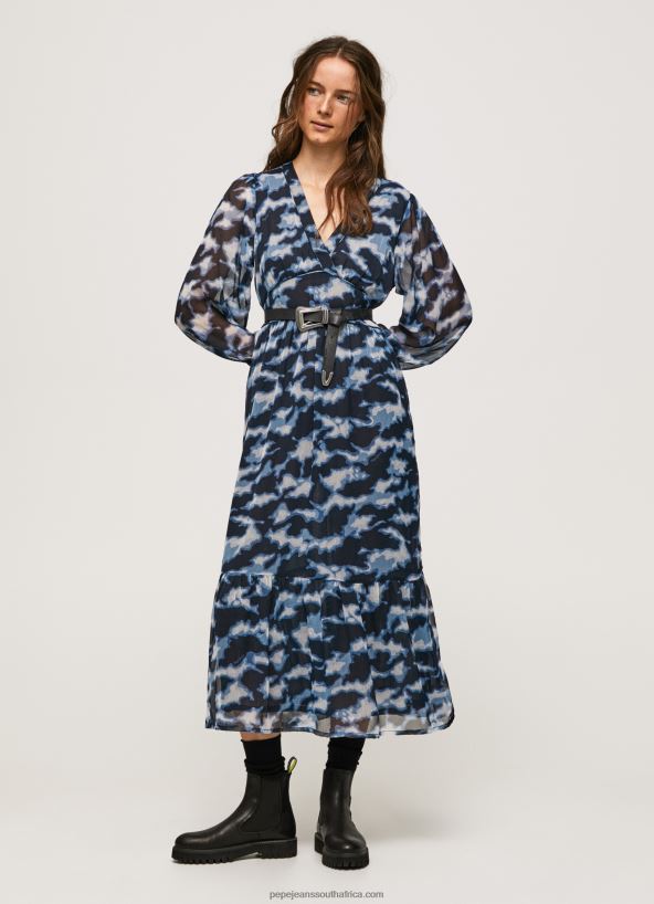 multi_blita_printed_midi_dress_pepe_jeans_l20f2f194_women.jpg Multi Blita Printed Midi Dress Pepe Jeans L20F2F194 Women - Image 1