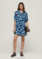 Multi Burnet Short Camouflage Dress Pepe Jeans L20F2F173 Women