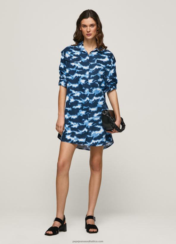 multi_burnet_short_camouflage_dress_pepe_jeans_l20f2f173_women.jpg Multi Burnet Short Camouflage Dress Pepe Jeans L20F2F173 Women - Image 1
