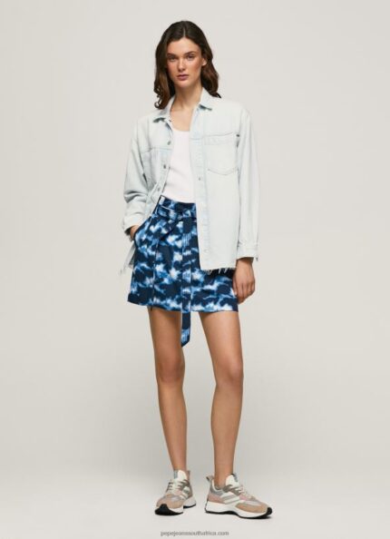 Multi Camouflage Print Mini Skirt Pepe Jeans L20F2F500 Women