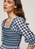 Multi Checkered Print Cropped Fit Top Pepe Jeans L20F2F370 Women