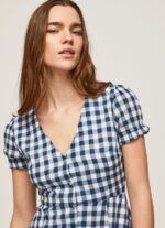 Multi Checkered Print Dress Pepe Jeans L20F2F184 Women - Image 3