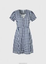 Multi Checkered Print Dress Pepe Jeans L20F2F184 Women - Image 5