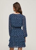 Multi Eyra Printed Mini Dress Pepe Jeans L20F2F198 Women - Image 4