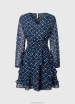 Multi Eyra Printed Mini Dress Pepe Jeans L20F2F198 Women - Image 5