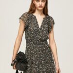 Multi Floral Chiffon Dress Pepe Jeans L20F2F171 Women