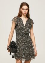 Multi Floral Chiffon Dress Pepe Jeans L20F2F171 Women
