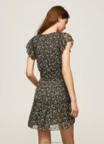 Multi Floral Chiffon Dress Pepe Jeans L20F2F171 Women - Image 4