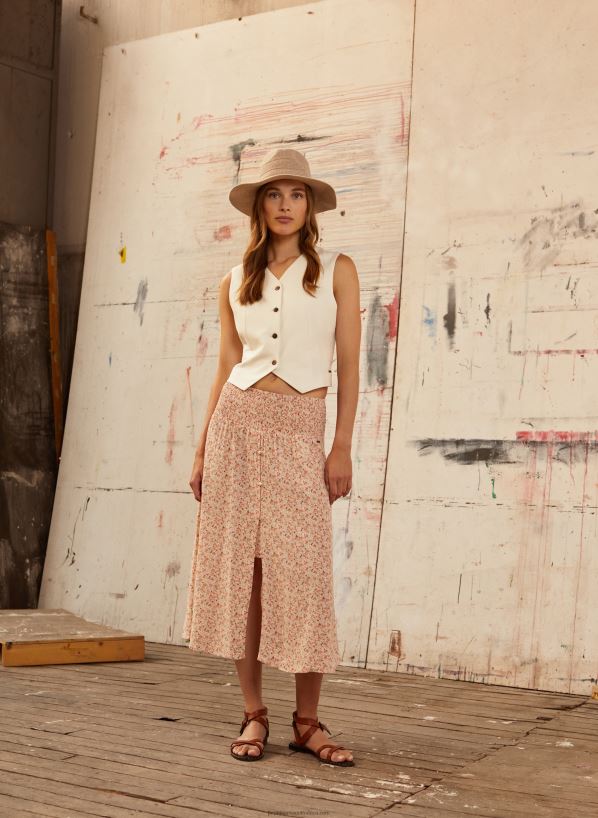 multi_floral_print_skirt_pepe_jeans_l20f2f511_women.jpg Multi Floral Print Skirt Pepe Jeans L20F2F511 Women - Image 1