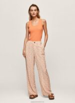 Multi Floral Print Straight Trousers Pepe Jeans L20F2F314 Women - Image 2