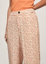 Multi Floral Print Straight Trousers Pepe Jeans L20F2F314 Women - Image 4