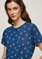 Multi Floral Print T-Shirt Pepe Jeans L20F2F444 Women - Image 3