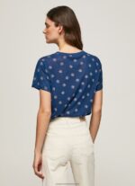 Multi Floral Print T-Shirt Pepe Jeans L20F2F444 Women - Image 4