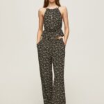 Multi Floral Print Wide Trousers Pepe Jeans L20F2F292 Women