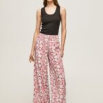 Multi Floral Print Wide Trousers Pepe Jeans L20F2F304 Women