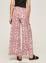 Multi Floral Print Wide Trousers Pepe Jeans L20F2F304 Women - Image 4