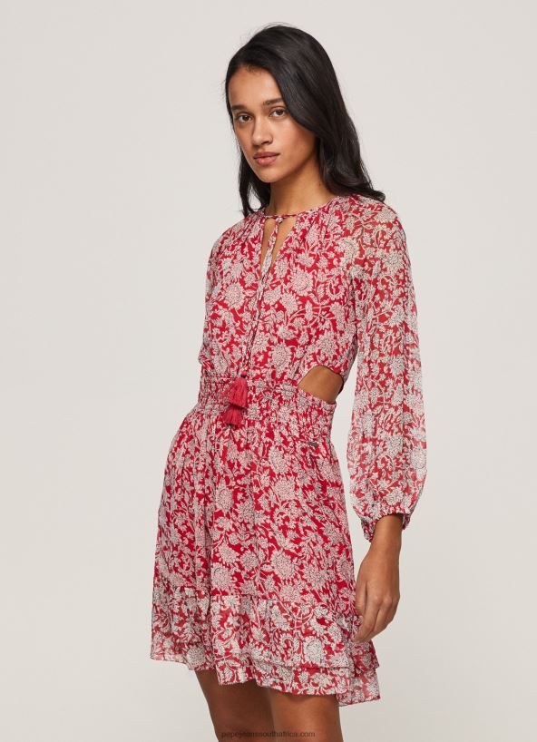 multi_floral_printed_dress_pepe_jeans_l20f2f144_women.jpg Multi Floral Printed Dress Pepe Jeans L20F2F144 Women - Image 1