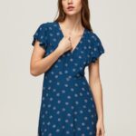 Multi Floral Printed Dress Pepe Jeans L20F2F193 Women