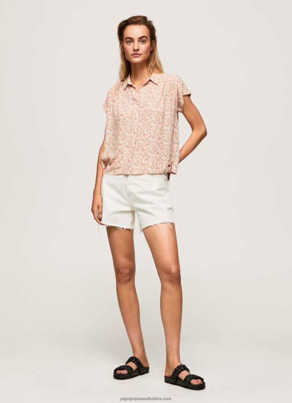 Multi Floral Short Sleeved Shirt Pepe Jeans L20F2F356 Women - Image 2